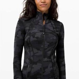 Lululemon Athletica Black Camouflage define Jacket